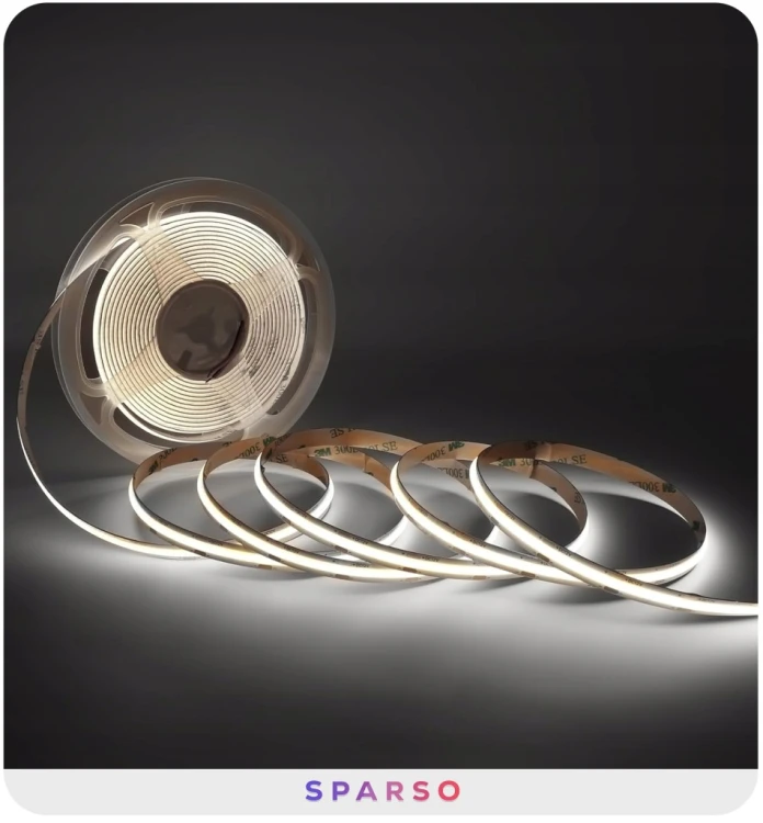 tasma-led-cob-neon-zimna-biala-rozwiniecie-szpula