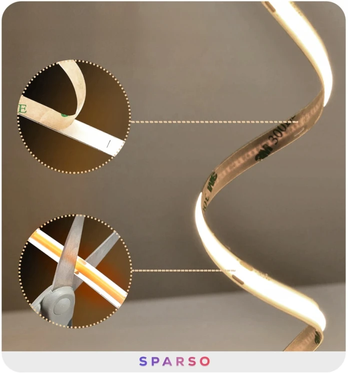 tasma-led-cob-neon-10m-detal-ciecie-klej