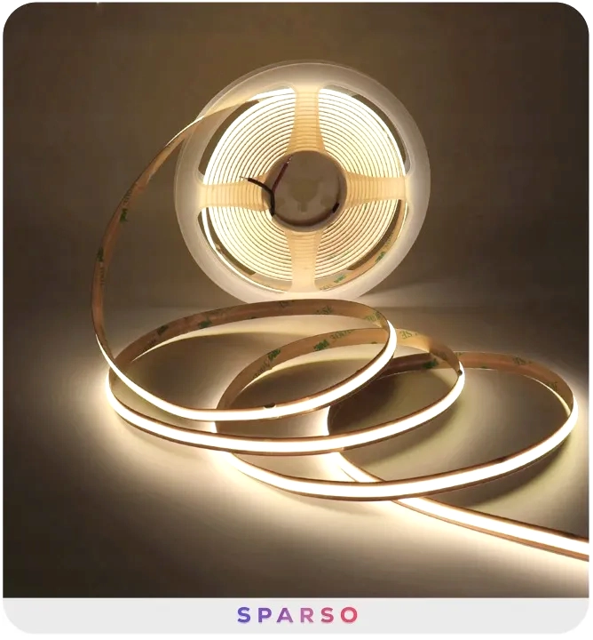 Sparso zestaw taśma LED COB 5m 24V 4000K neutralna biała neutralna barwa światła 4000K