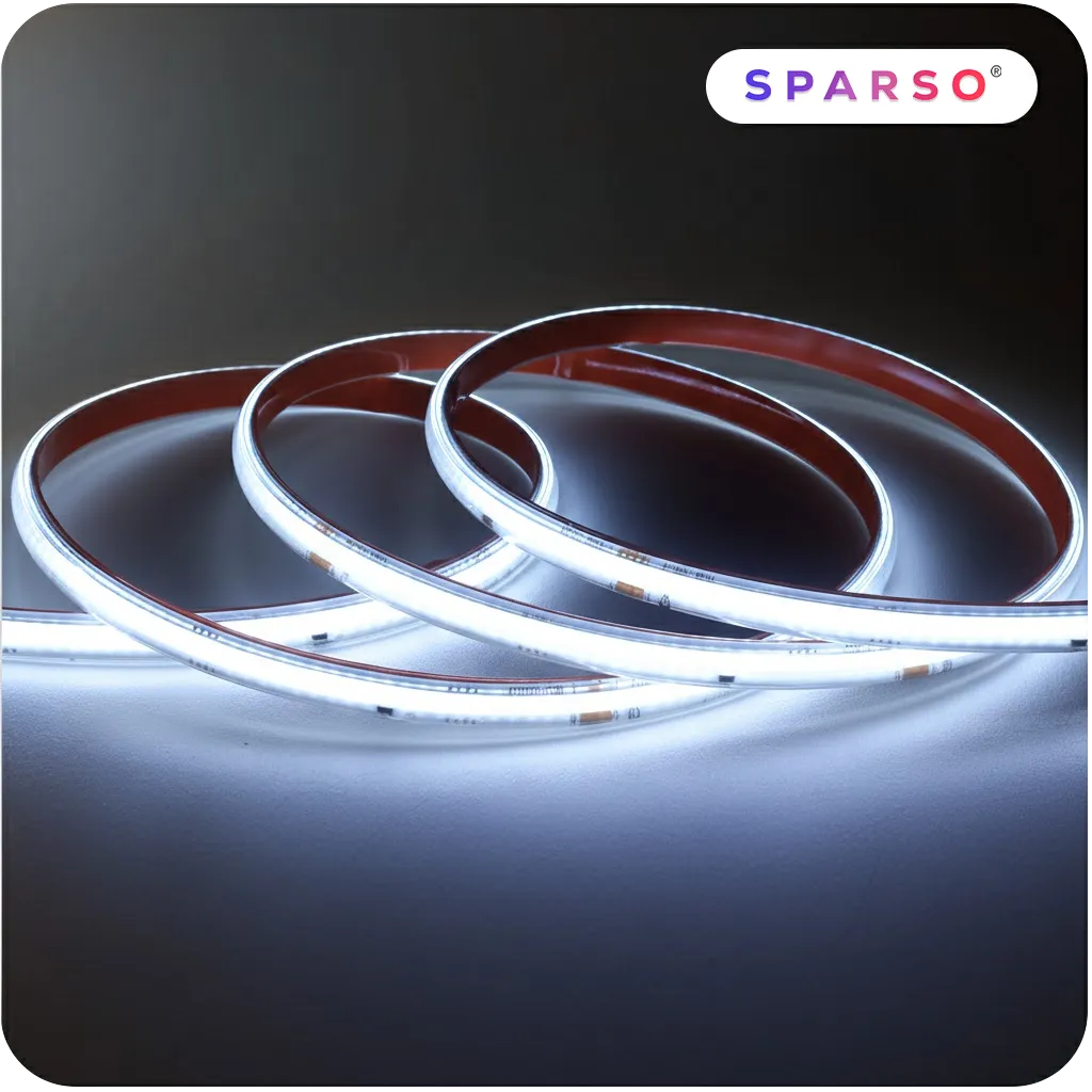 Sparso taśma LED COB 1m 230V 6000K IP67 zimna biała wodoodporna 1 TAŚMA LED COB 230V Sparso