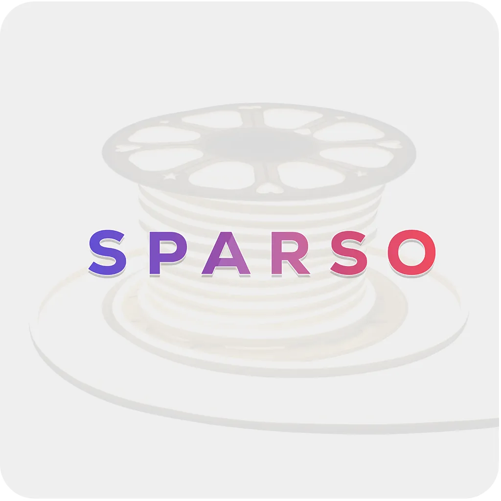 Sparso taśma LED COB 1m 230V 6000K IP67 zimna biała wodoodporna Oryginalny produkt marki Sparso