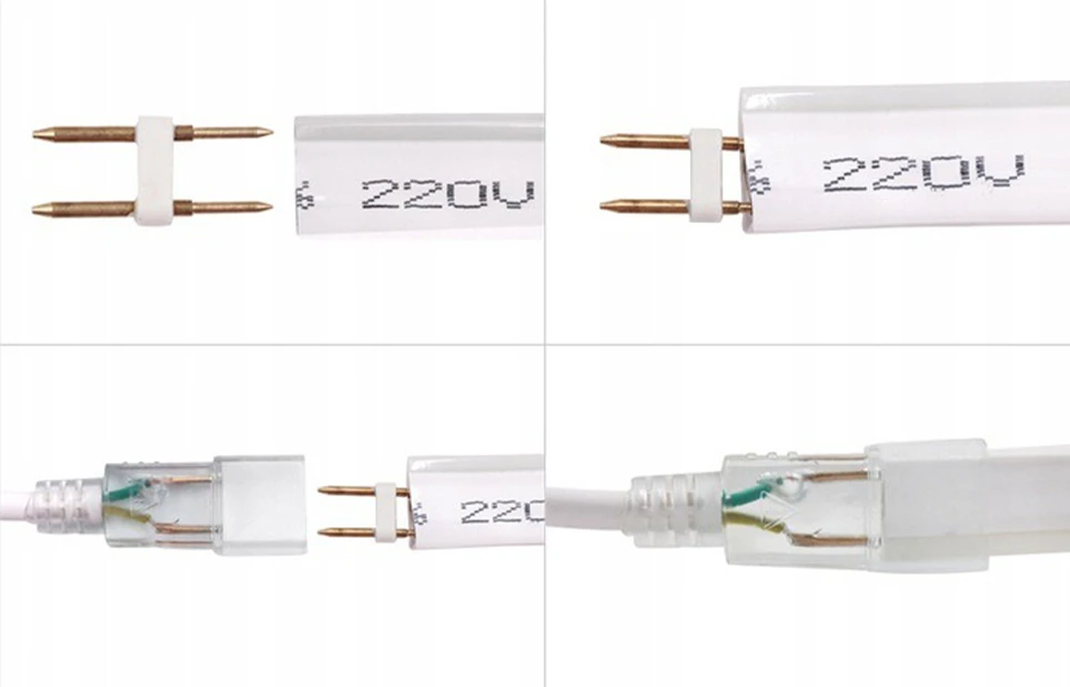 Sparso taśma LED Neon 230V IP67 POPRAWNE PODŁĄCZENIE DO TAŚMY LED Neon