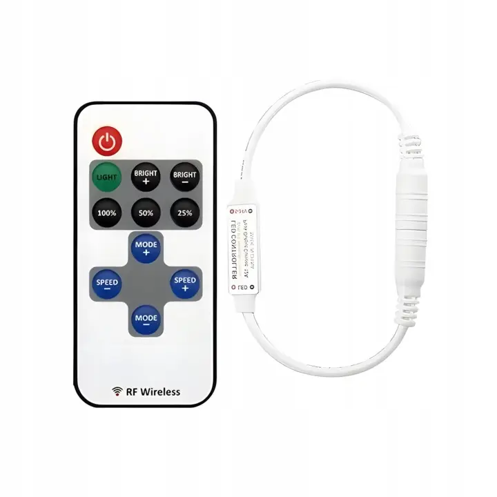 Sparso taśma LED COB Sterownik cob + pilot rf wireless