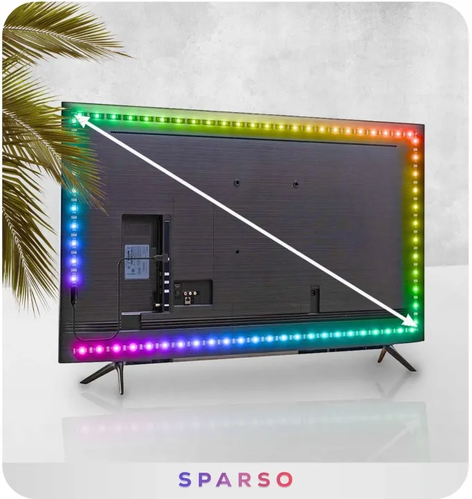 Sparso oświetlenie LED 5m Rekomendowana długość taśmy LED w zależności do wielkości TV