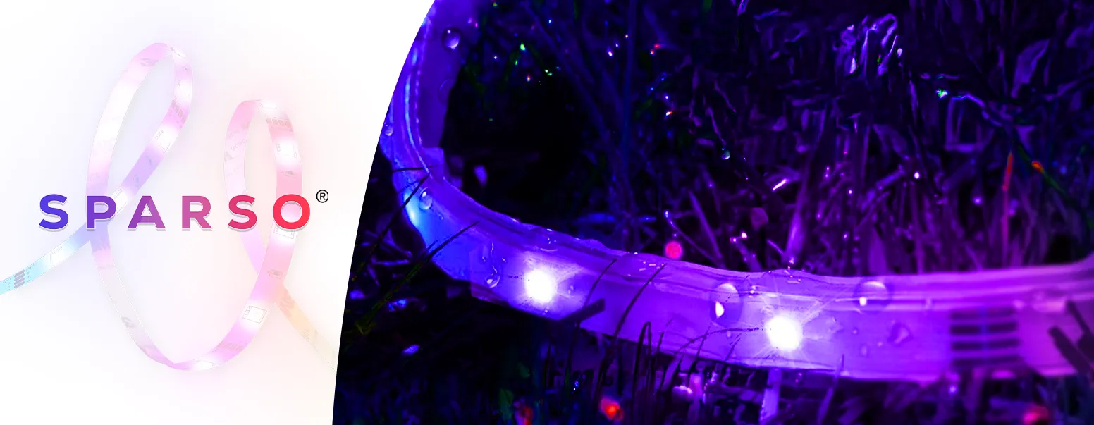 Sparso oświetlenie LED 15M 12V wodoodporna Taśma LED RGB wodoodporna marki Sparso 11w1