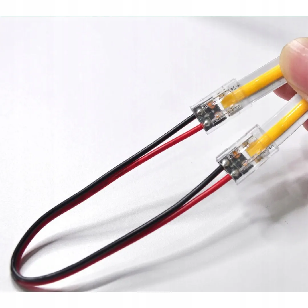 Sparso taśma LED COB Złączka 10 cm do taśm COB LED DWUSTRONNA 8mm łącznik zacisk sprawny montaż