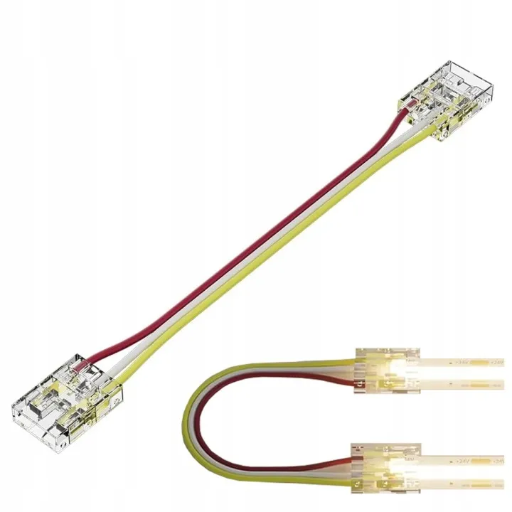 Sparso taśma LED COB Złączka dwustronna z przewodem do taśm LED COB CCT 3-PIN 10mm